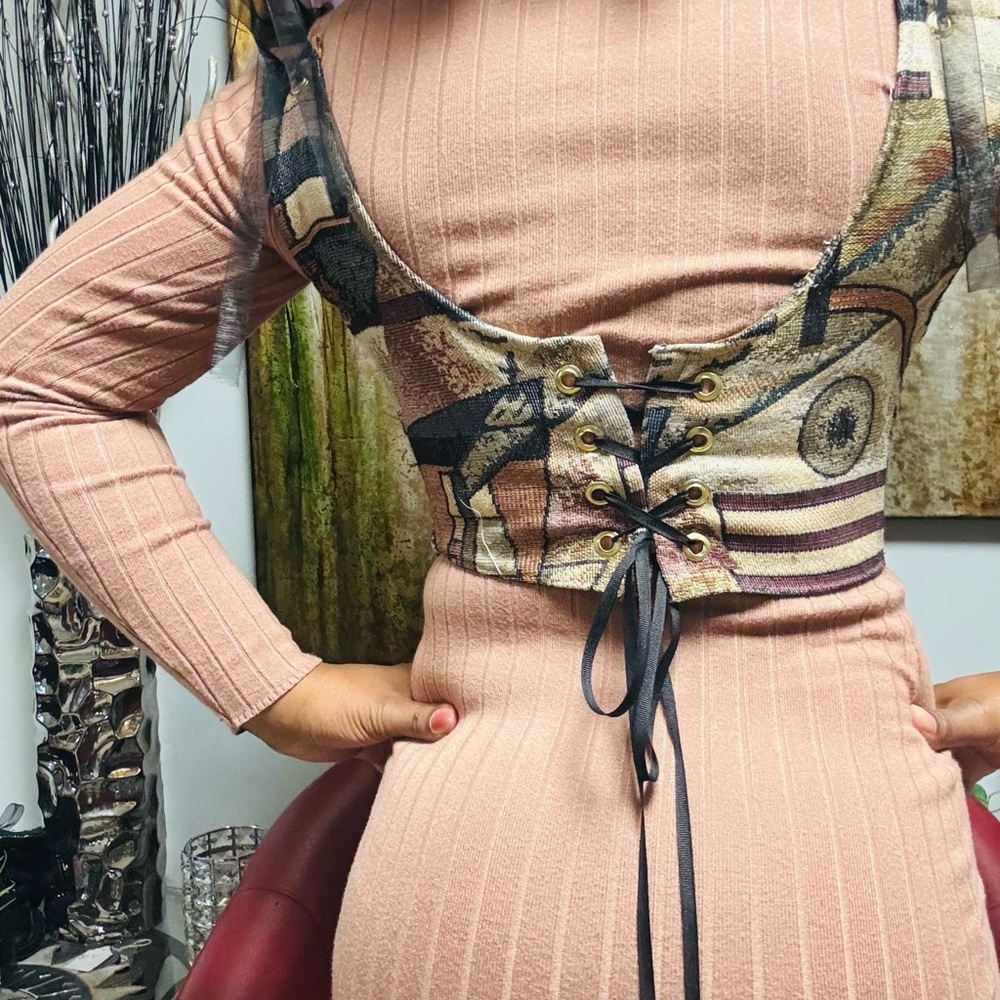 Abstract Pattern corset - Picture 3 of 8